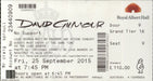 David Gilmour Rattle That Lock World Tour 2015/2016 + Ticket Stub UK tour programme DGLTRRA839762