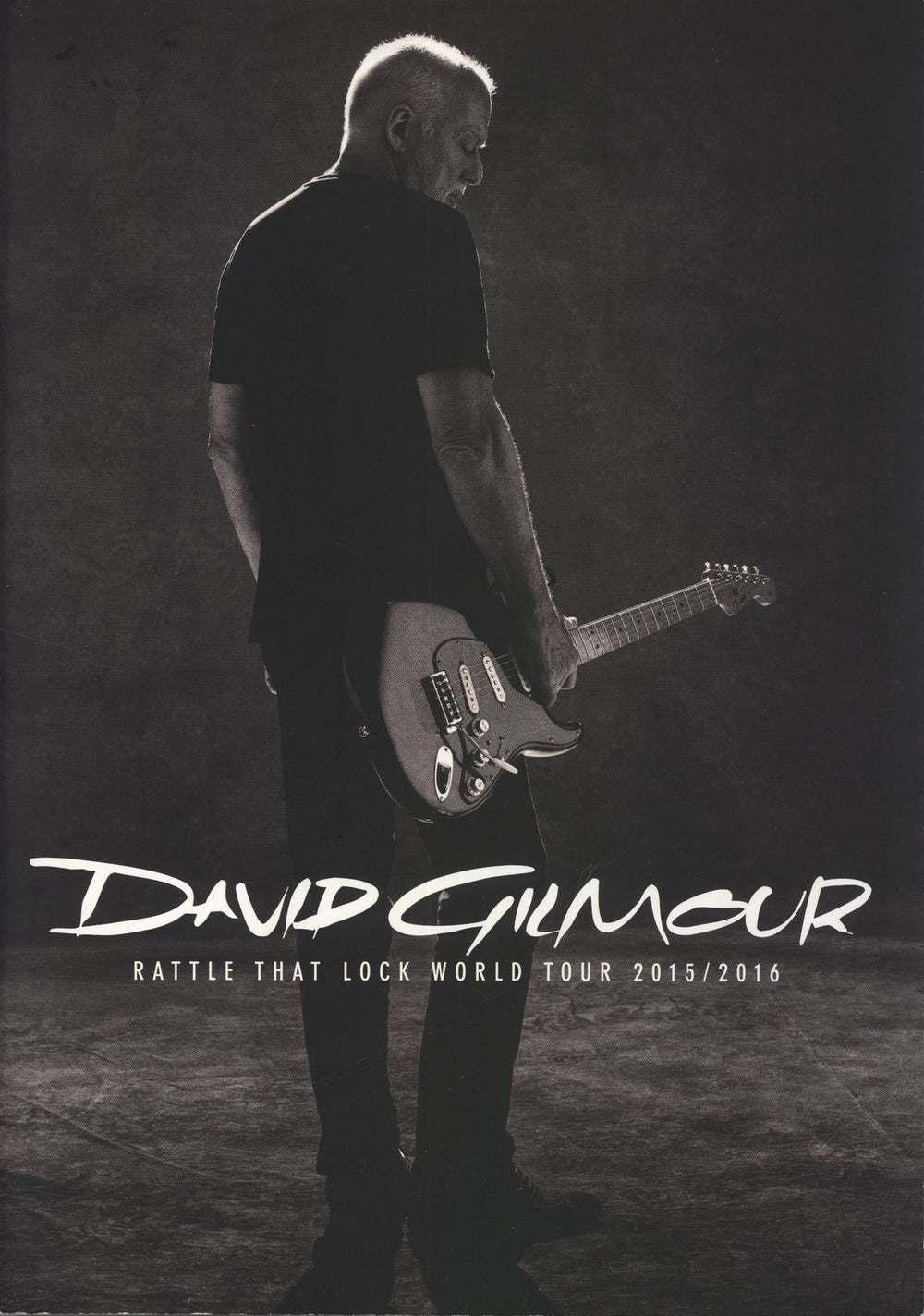 David Gilmour Rattle That Lock World Tour 2015/2016 + Ticket Stub UK tour programme TOUR PROGRAMME