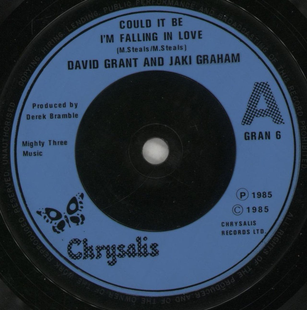 David Grant Could It Be I'm Falling In Love UK 7" vinyl single (7 inch record / 45) D.G07CO299058