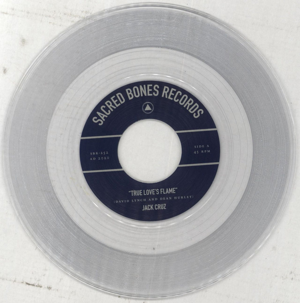 David Lynch The Flame Of Love - Clear Vinyl US 7" vinyl single (7 inch record / 45) D4607TH860259