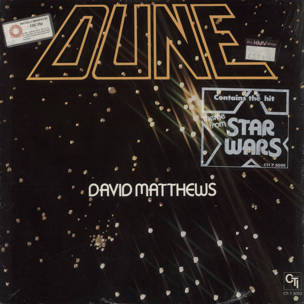 David Matthews Dune - hype stickered shrink US vinyl LP album (LP record) CTI75005