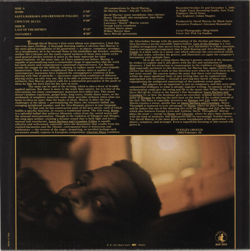 David Murray Home Italian vinyl LP album (LP record)