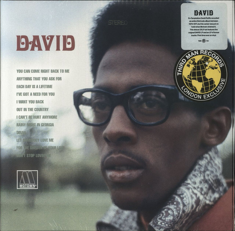 David Ruffin David - Yellow Vinyl - Sealed UK 2-LP vinyl record set (Double LP Album) TMR-701