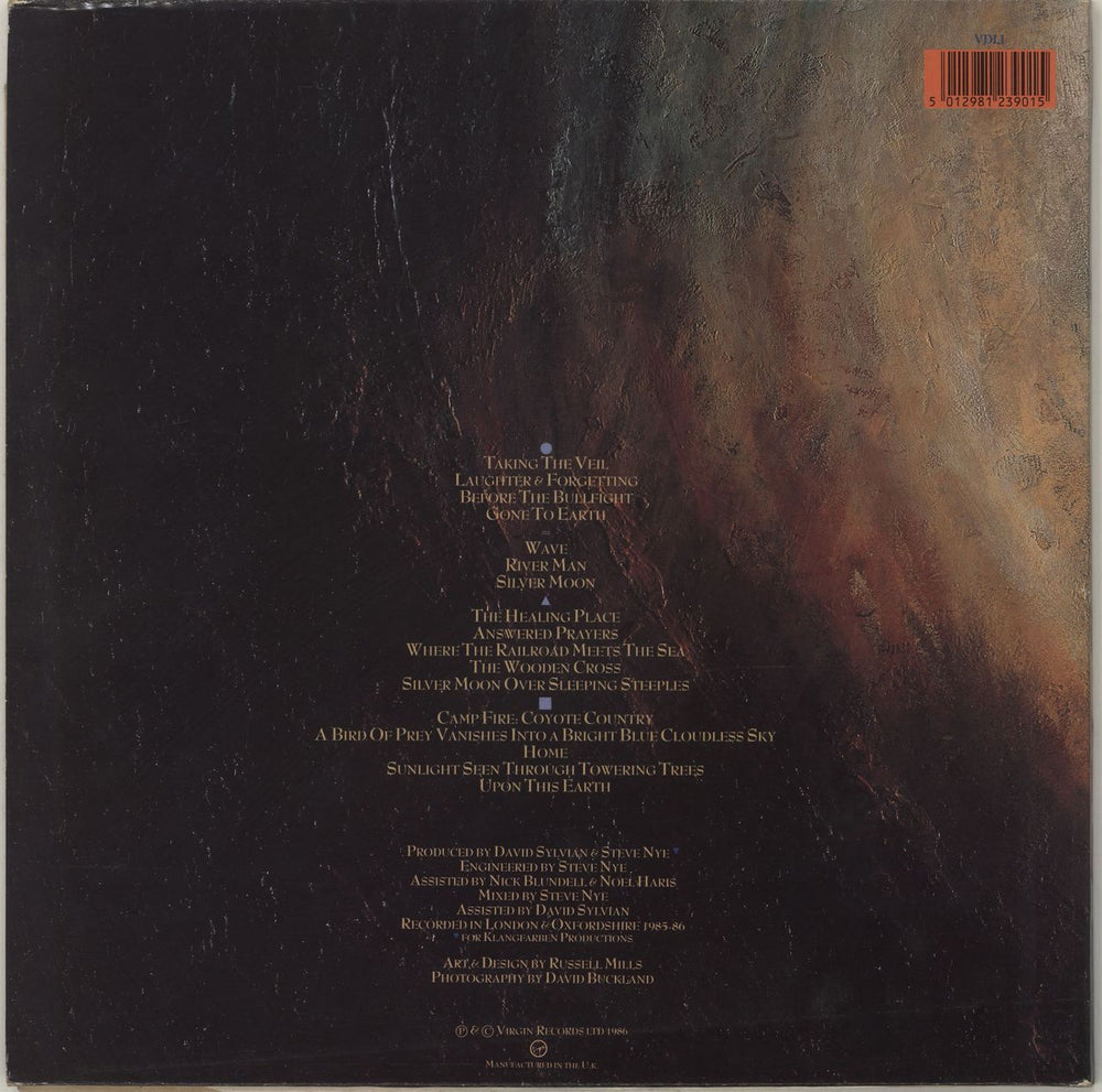 David Sylvian Gone To Earth - EX UK 2-LP vinyl record set (Double LP Album) 5012981239015