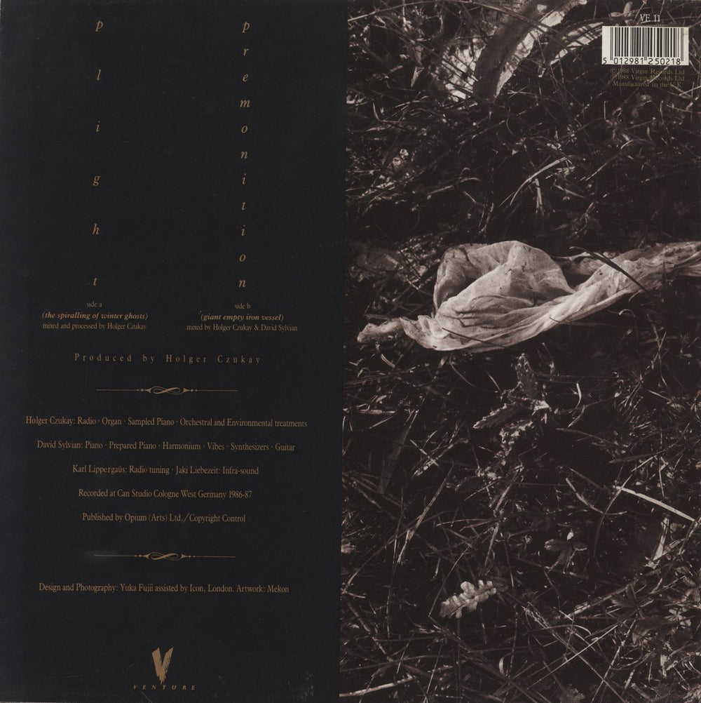 David Sylvian Plight & Premonition - EX UK 12" vinyl single (12 inch record / Maxi-single) 5012981250218