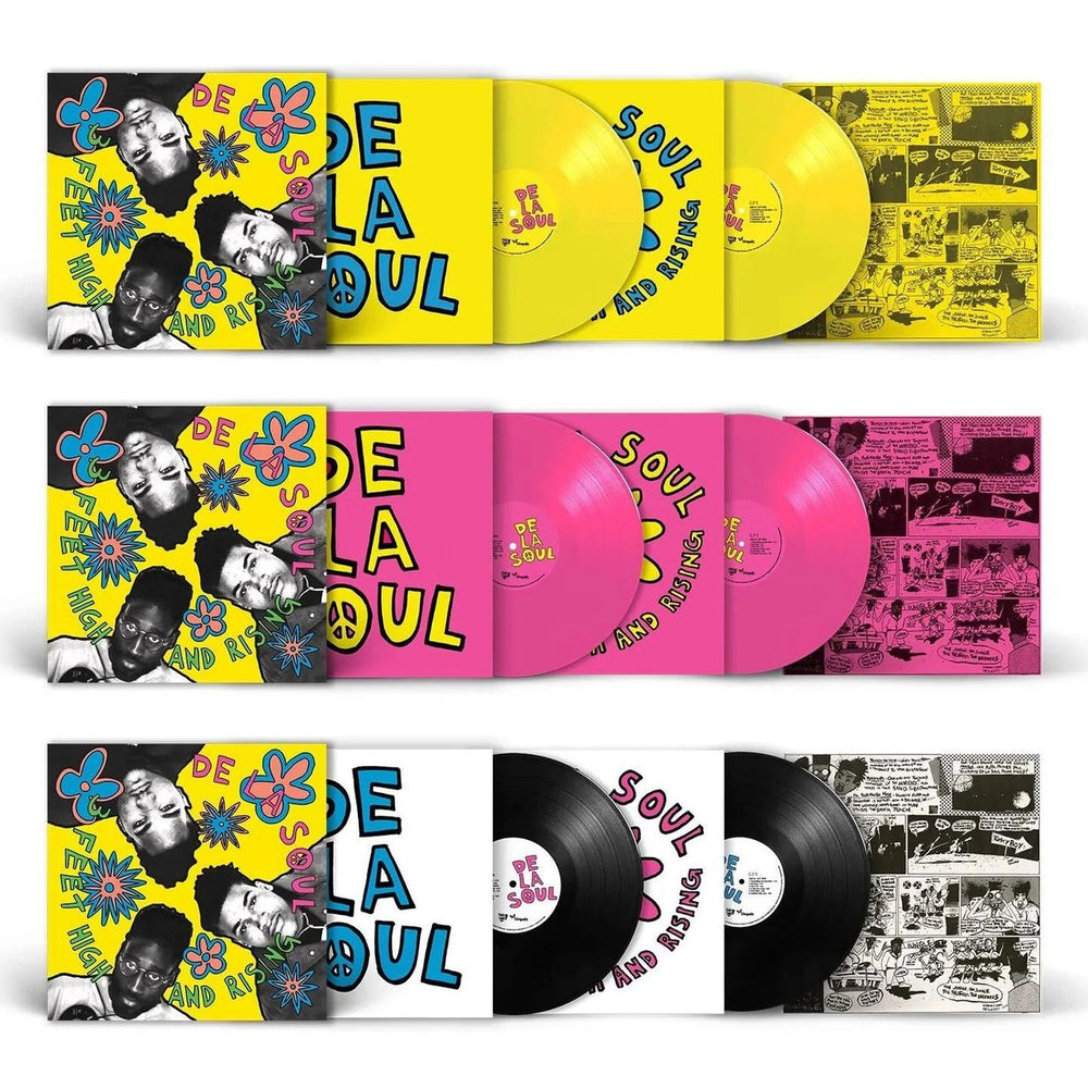 De La Soul 3 Feet High And Rising - Magenta Vinyl + Comic Insert - Sealed UK 2-LP vinyl record set (Double LP Album) 810098503099