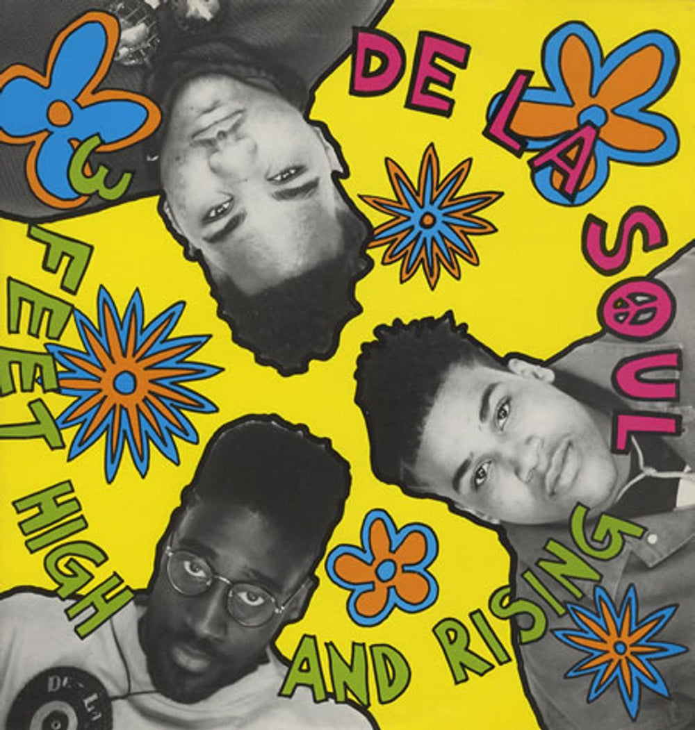 De La Soul 3 Feet High And Rising UK vinyl LP album (LP record) DLSLP1