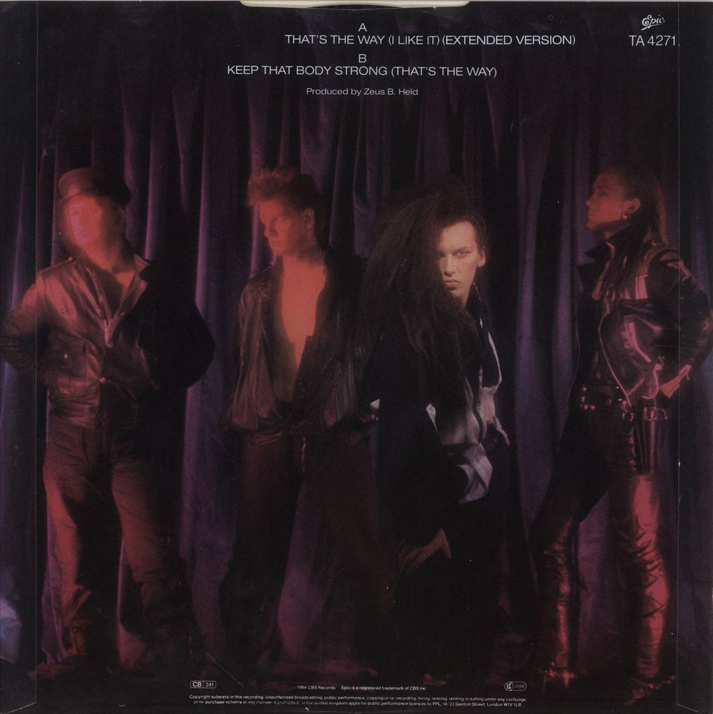 Dead Or Alive That's The Way (I Like It) UK 12" vinyl single (12 inch record / Maxi-single)