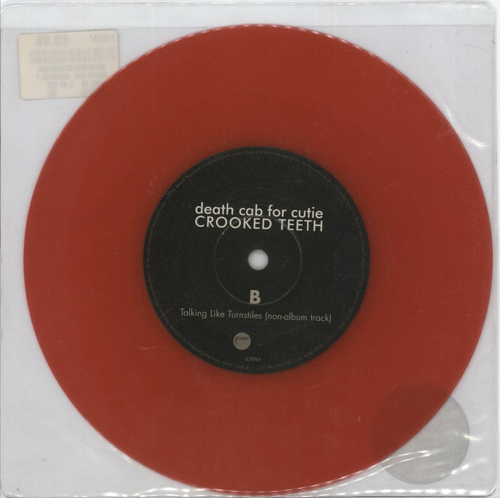Death Cab For Cutie Crooked Teeth UK 7" vinyl single (7 inch record / 45) 075679407870