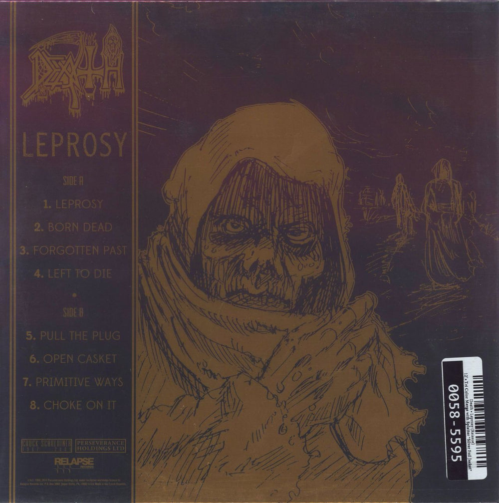 Death Leprosy - Custom Tri-Color Merge With Splatter Edition US vinyl LP album (LP record) 781676520015