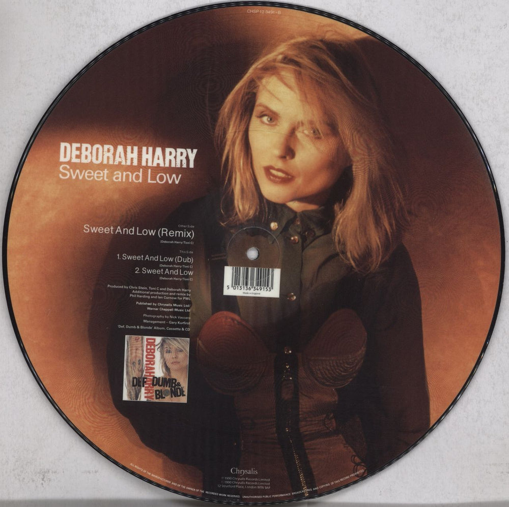 Debbie Harry Sweet And Low UK 12" vinyl picture disc (12 inch picture record) DEB2PSW12219