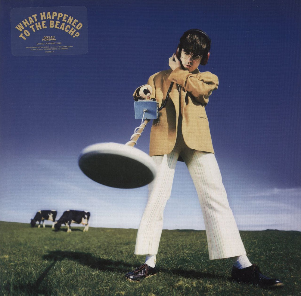 Declan McKenna What Happened To The Beach - Cow Print Picture Disc - Autographed Print UK picture disc LP (vinyl picture disc album) 19658845701