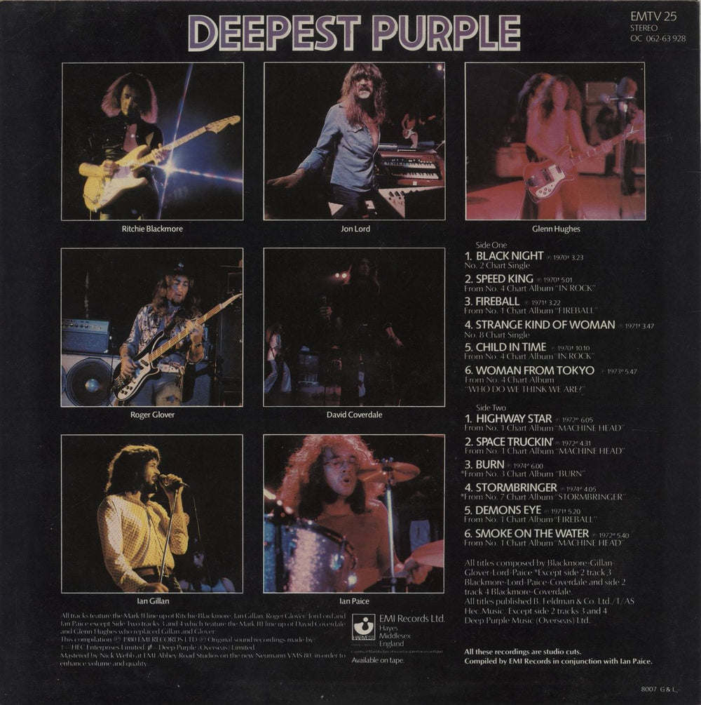 Deep Purple Deepest Purple - 2nd UK vinyl LP album (LP record)