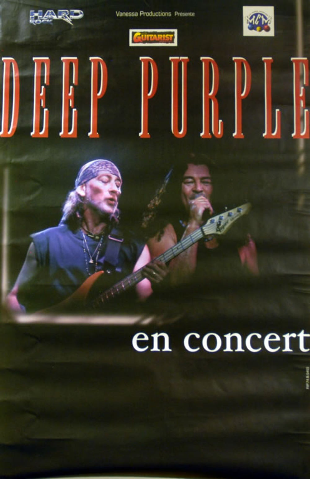 Deep Purple En Concert French Promo poster 31 X 47