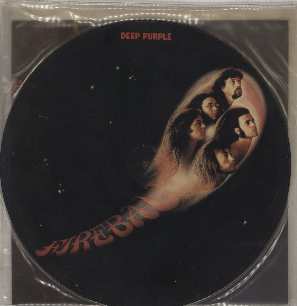 Deep Purple Fireball + Poster UK picture disc LP (vinyl picture disc album) EJ2603440