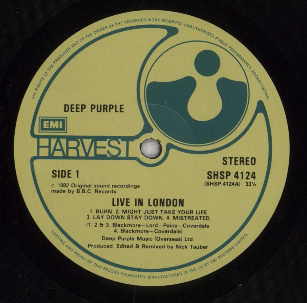 Deep Purple Live In London - Shrink UK vinyl LP album (LP record) DEELPLI846959