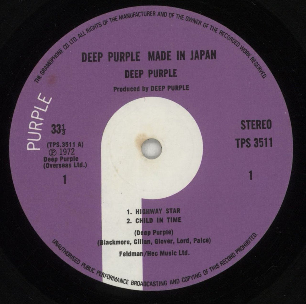 Deep Purple Made In Japan - 1st - EX UK 2-LP vinyl record set (Double LP Album) DEE2LMA740106