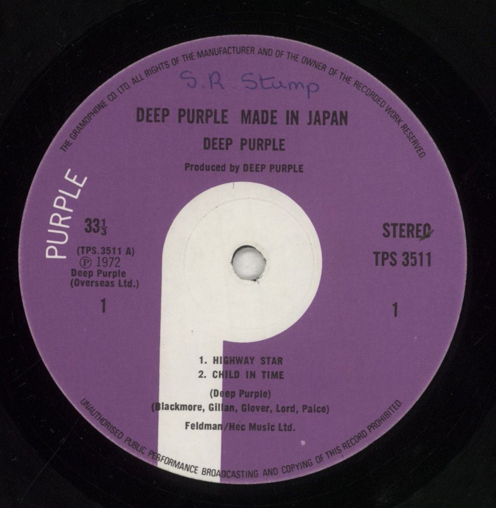 Deep Purple Made In Japan - 1st - VG UK 2-LP vinyl record set (Double LP Album) DEE2LMA772754