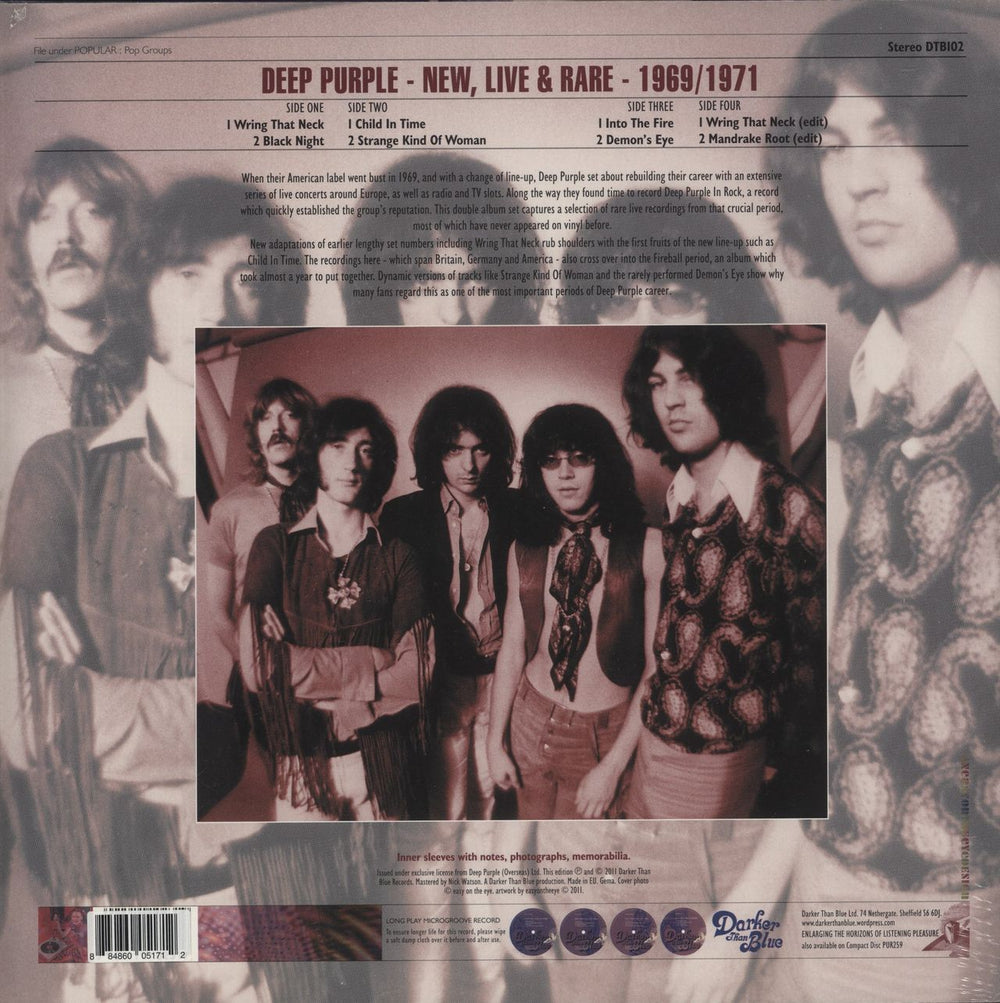 Deep Purple New Live & Rare - Sealed UK 2-LP vinyl record set (Double LP Album) 884860051712