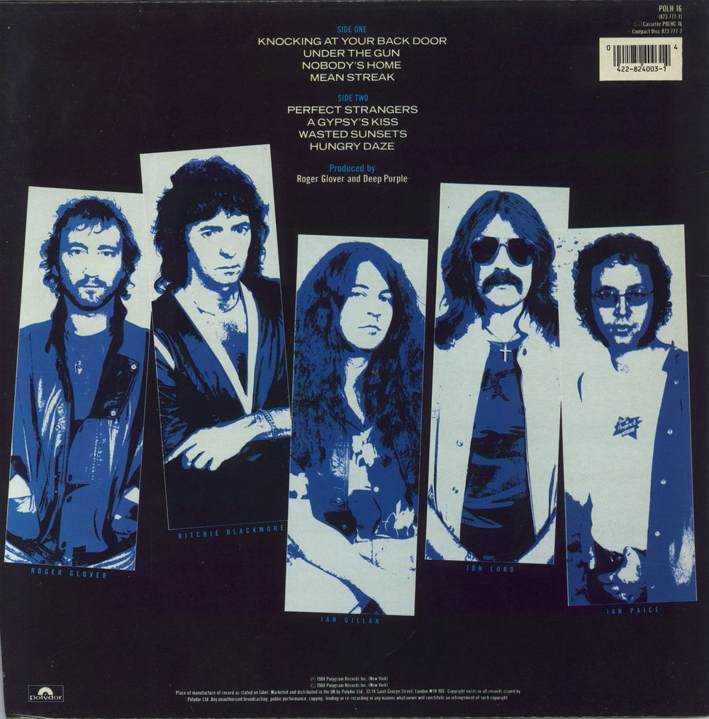 Deep Purple Perfect Strangers UK vinyl LP album (LP record) 042282400314