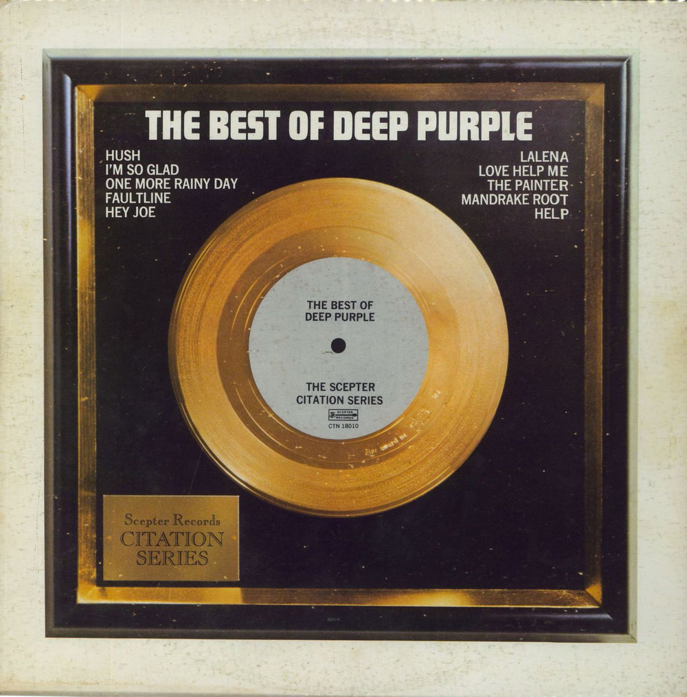 Deep Purple The Best Of Deep Purple US vinyl LP album (LP record) CTN18010