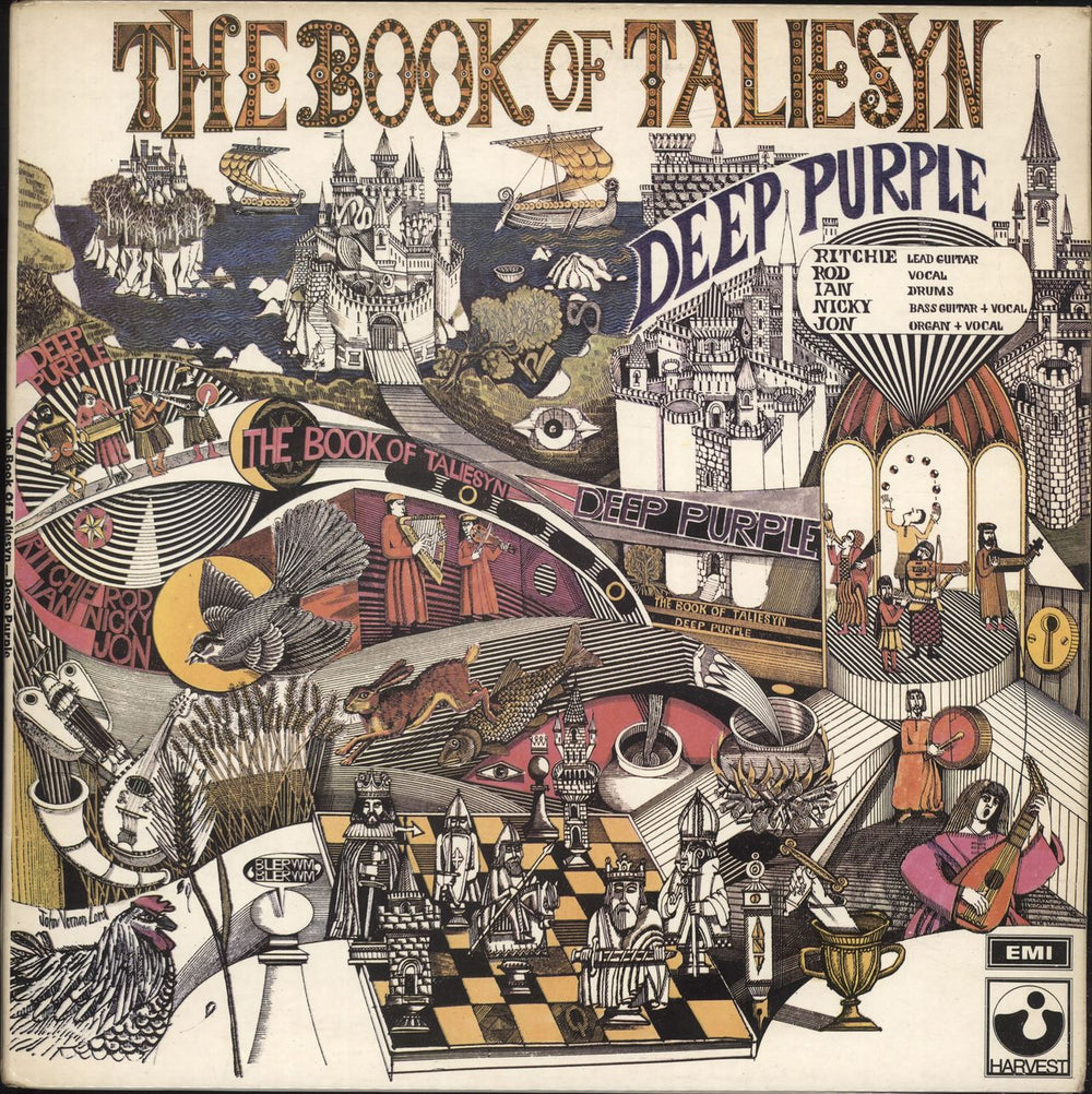 Deep Purple The Book Of Taliesyn - 4th - EX UK vinyl LP album (LP record) SHVL751