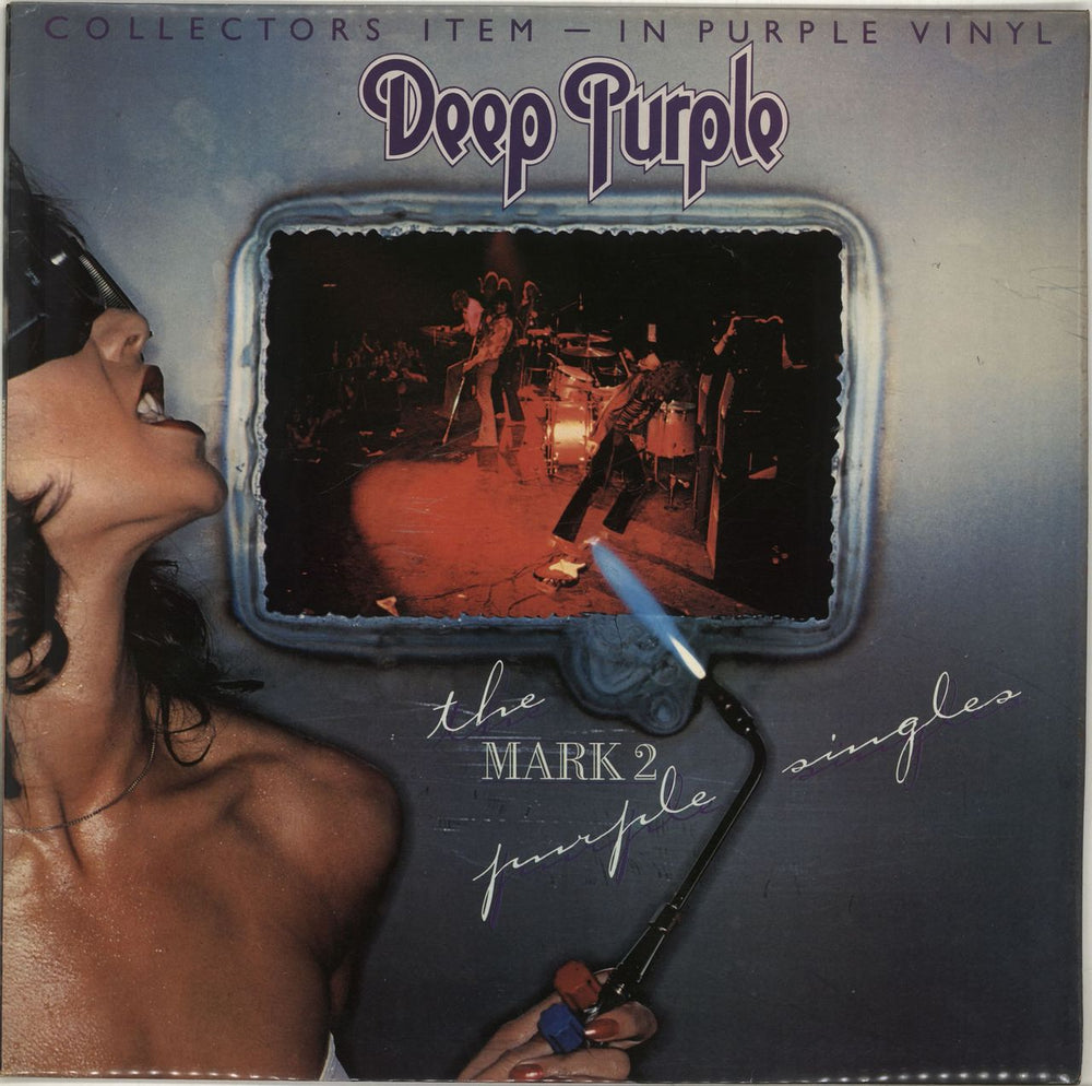 Deep Purple The Mark 2 Purple Singles - Purple Vinyl - VG UK vinyl LP album (LP record) TPS3514