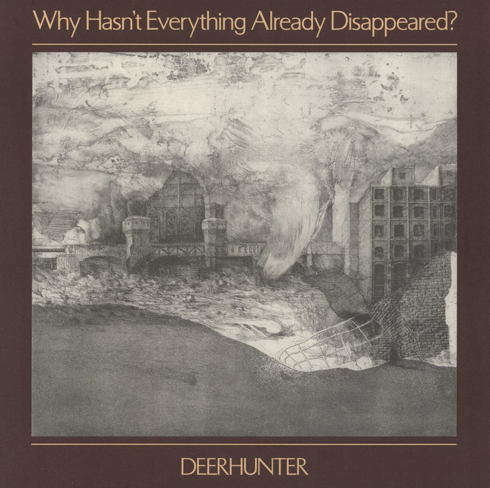 Deerhunter Why Hasn't Everything Already Disappeared? - Brutalist Grey Vinyl UK vinyl LP album (LP record) 4AD0089LP