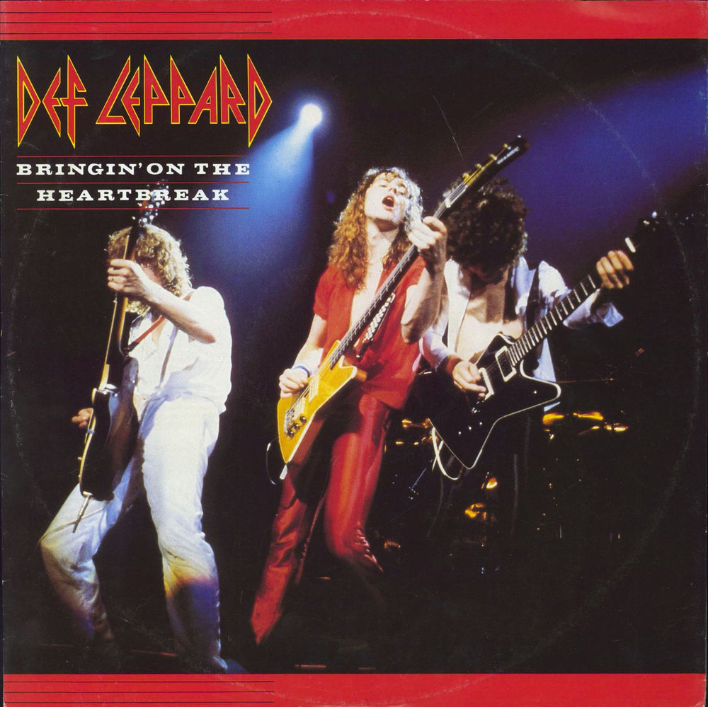 Def Leppard Bringin' On The Heartbreak - EX UK 12" vinyl single (12 inch record / Maxi-single) LEPP3-12