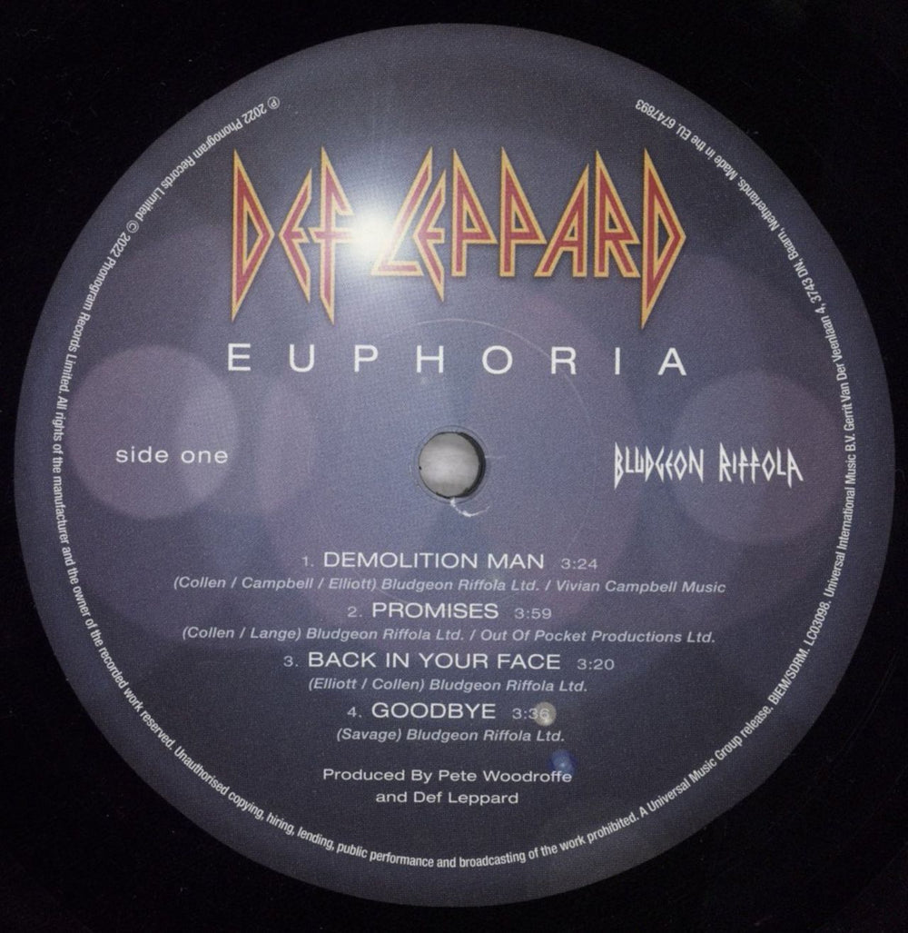 Def Leppard Euphoria UK 2-LP vinyl record set (Double LP Album) DEF2LEU841589