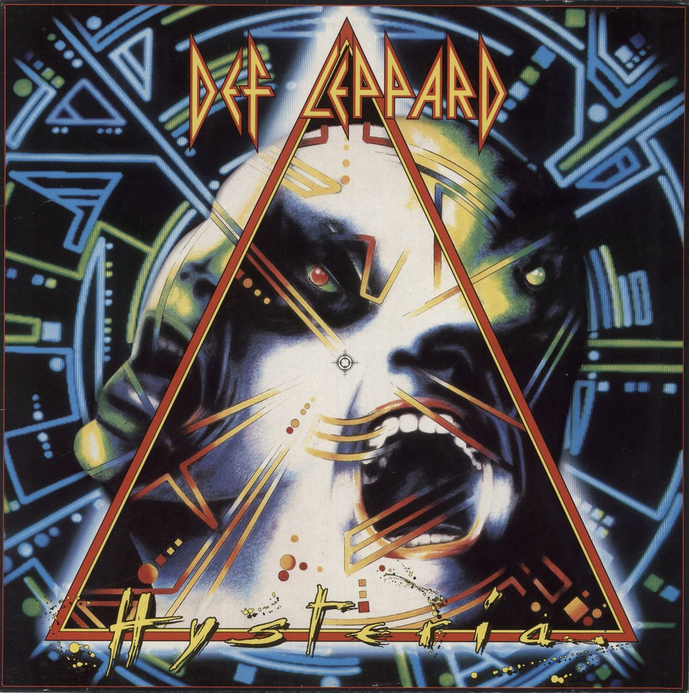 Def Leppard Hysteria Dutch vinyl LP album (LP record) 830675-1