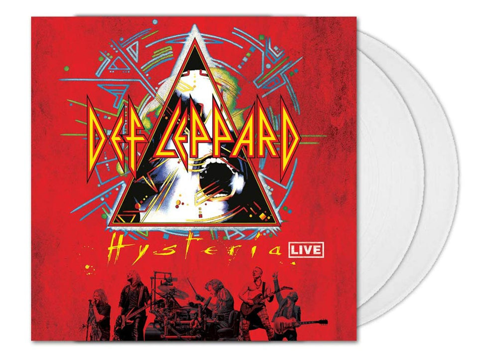 Def Leppard Hysteria Live - 180gm Crystal Clear Vinyl UK 2-LP vinyl record set (Double LP Album) 0854784