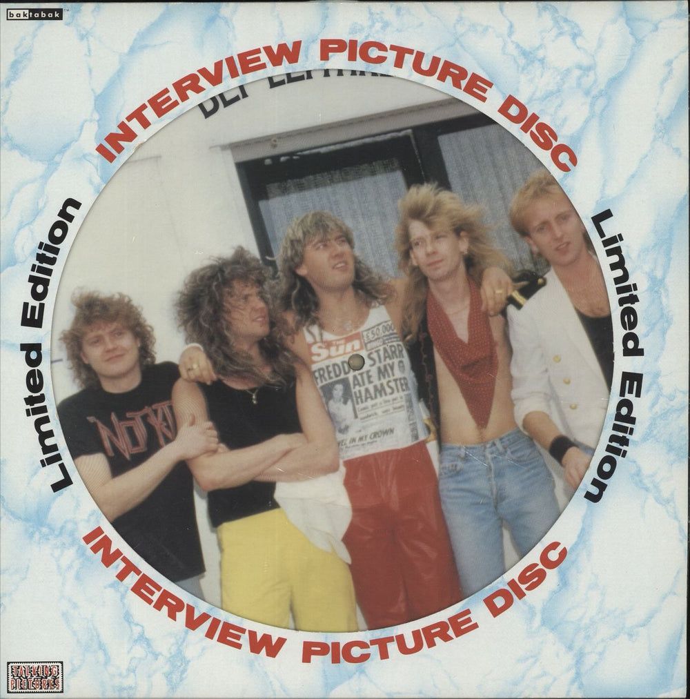 Def Leppard Interview Picture Disc + Sleeve UK picture disc LP (vinyl picture disc album) BAK2067