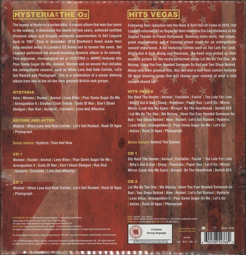 Def Leppard London To Vegas - 4-CD/2-DVD Box Set UK CD Album Box Set 602508547669