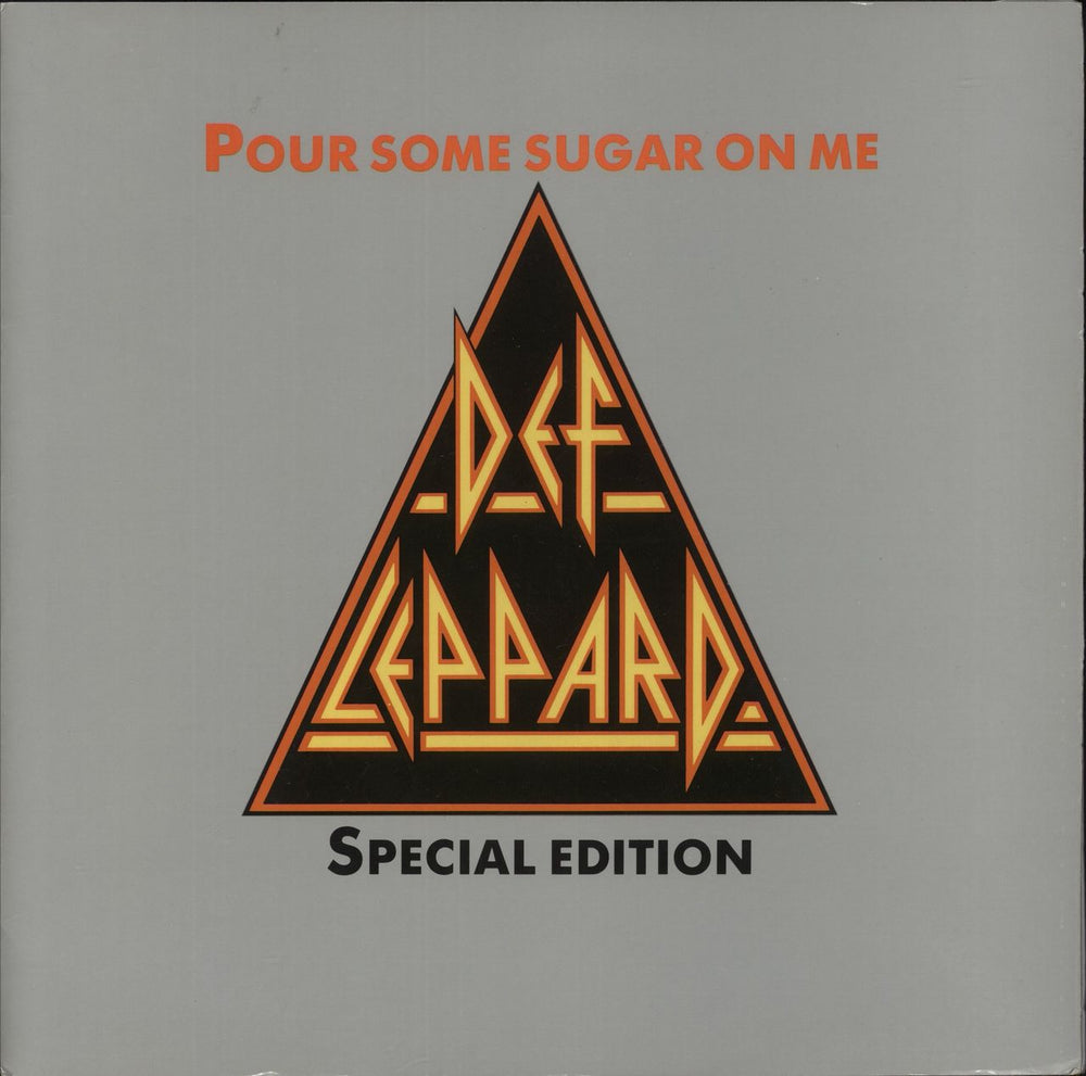 Def Leppard Pour Some Sugar On Me + Sleeve UK shaped picture disc (picture disc vinyl record) LEPS2