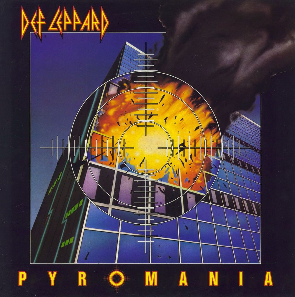 Def Leppard Pyromania - EX UK vinyl LP album (LP record) VERS2