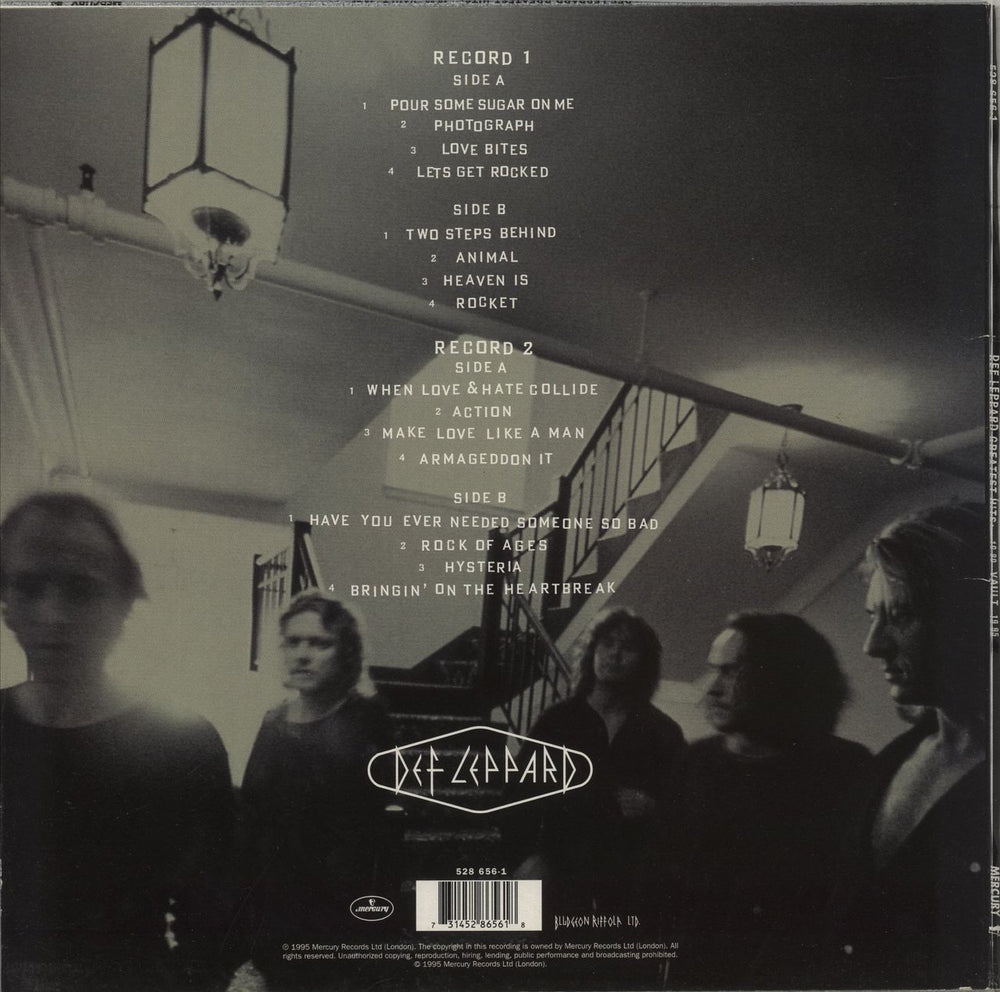Def Leppard Vault - Greatest Hits 1980-1995 UK 2-LP vinyl record set (Double LP Album) 731452865618