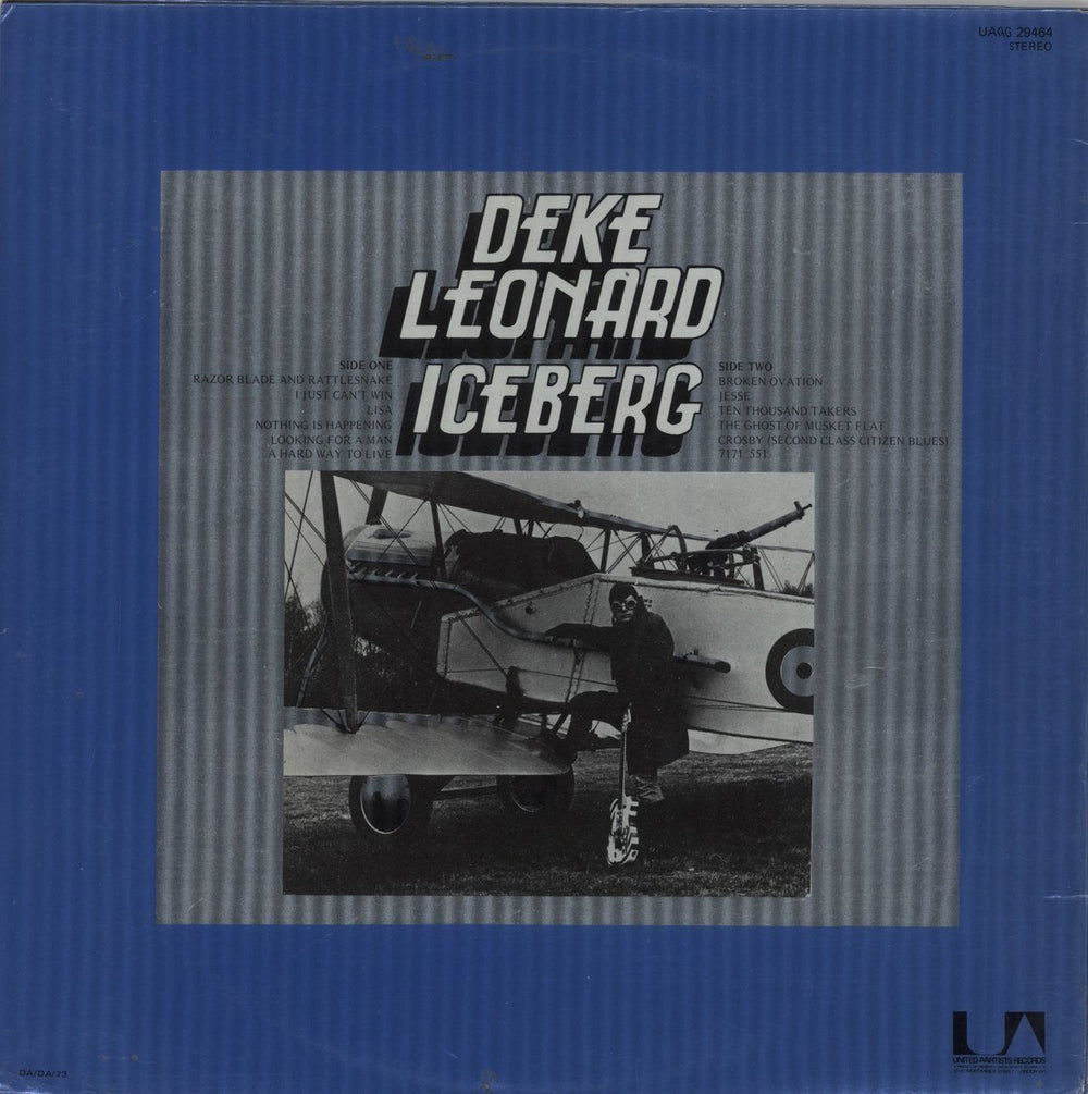 Deke Leonard Iceberg UK vinyl LP album (LP record)