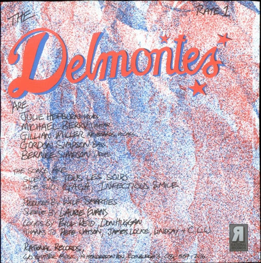 Delmontes Tous Les Soirs UK 7" vinyl single (7 inch record / 45) RATE1