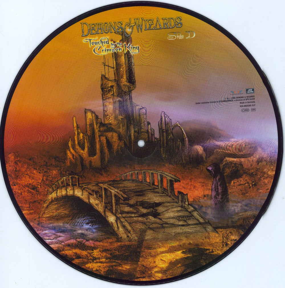 Demons & Wizards Touched By The Crimson King German picture disc LP (vinyl picture disc album) Deleted