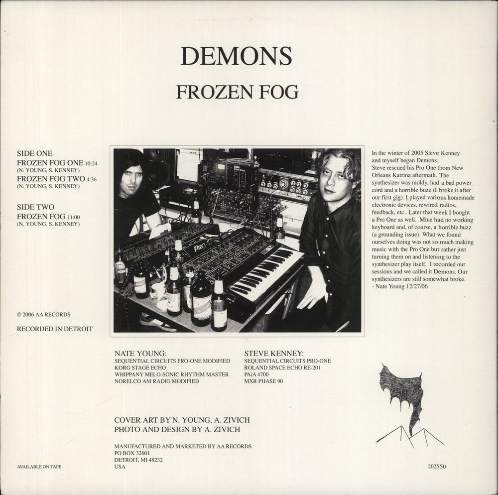 Demons Frozen Fog - 180 Gram Vinyl US vinyl LP album (LP record)