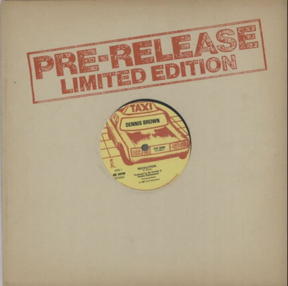 Dennis Brown Revolution UK 12" vinyl single (12 inch record / Maxi-single) IPR2059