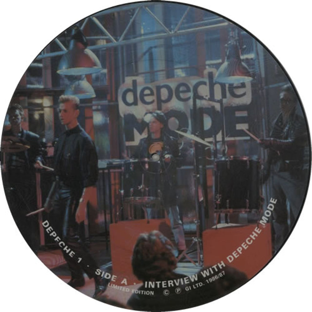 Depeche Mode Interview With Depeche Mode UK picture disc LP (vinyl picture disc album) DEPECHE1