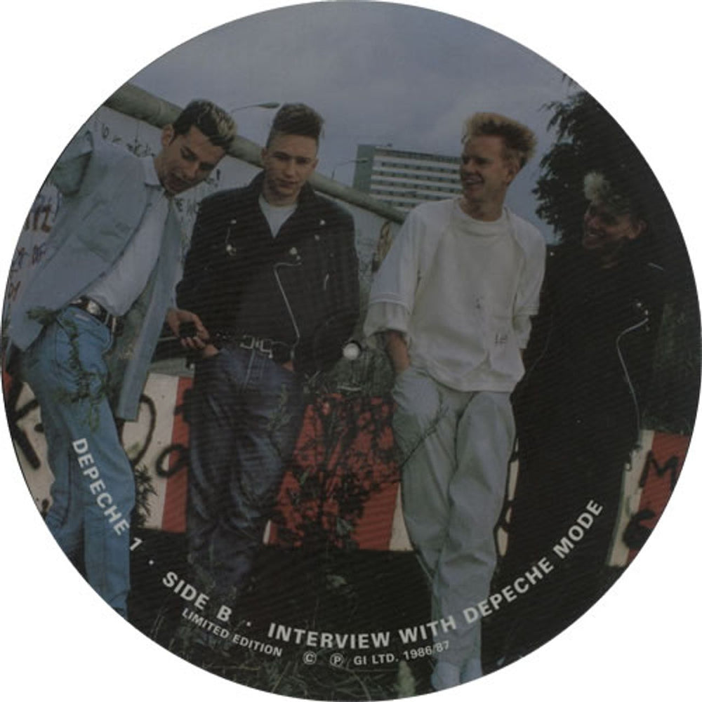 Depeche Mode Interview With Depeche Mode UK picture disc LP (vinyl picture disc album) DEPPDIN07919