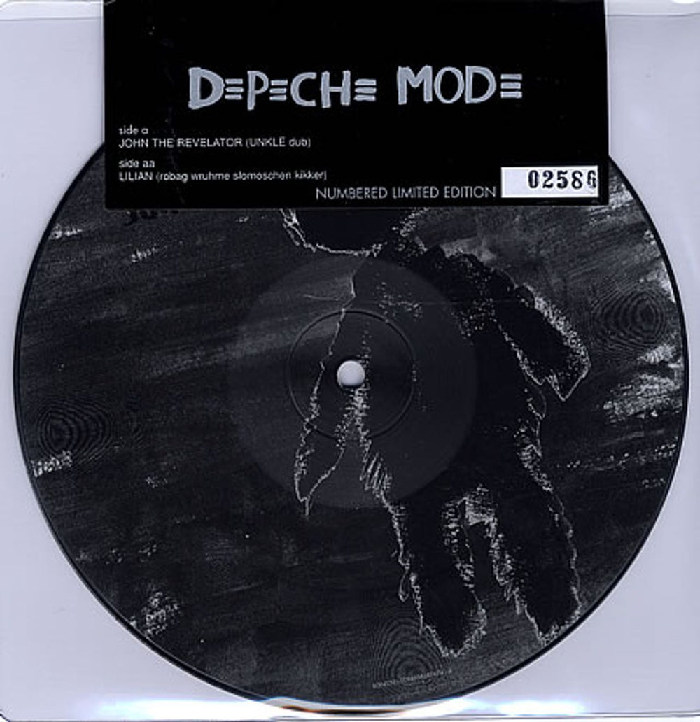 Depeche Mode John The Revelator / Lilian - Sealed UK 7" vinyl picture disc (7 inch picture disc single) BONG38