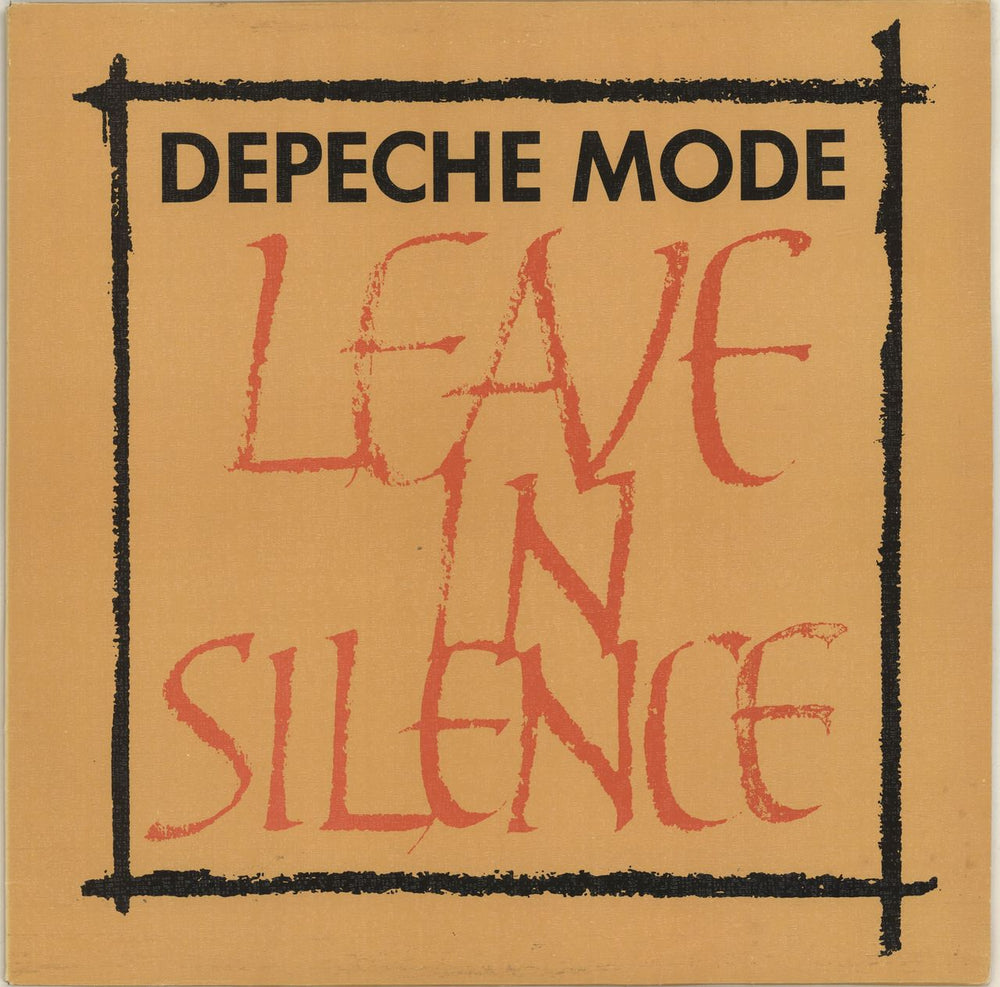 Depeche Mode Leave In Silence - Textured Sleeve - EX UK 12" vinyl single (12 inch record / Maxi-single) 12BONG1