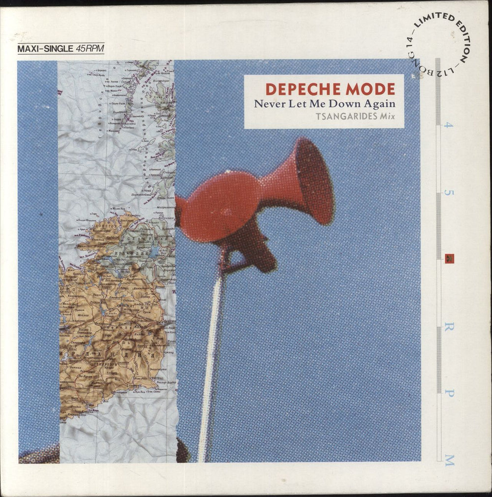 Depeche Mode Never Let Me Down Again - Grey Marbled Vinyl - EX German 12" vinyl single (12 inch record / Maxi-single) INT126.869