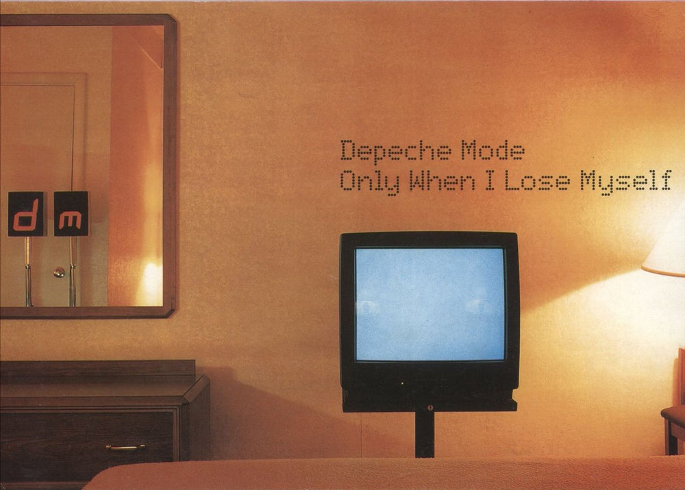 Depeche Mode Only When I Lose Myself + Promo Postcard UK CD single (CD5 / 5") DEPC5ON874972