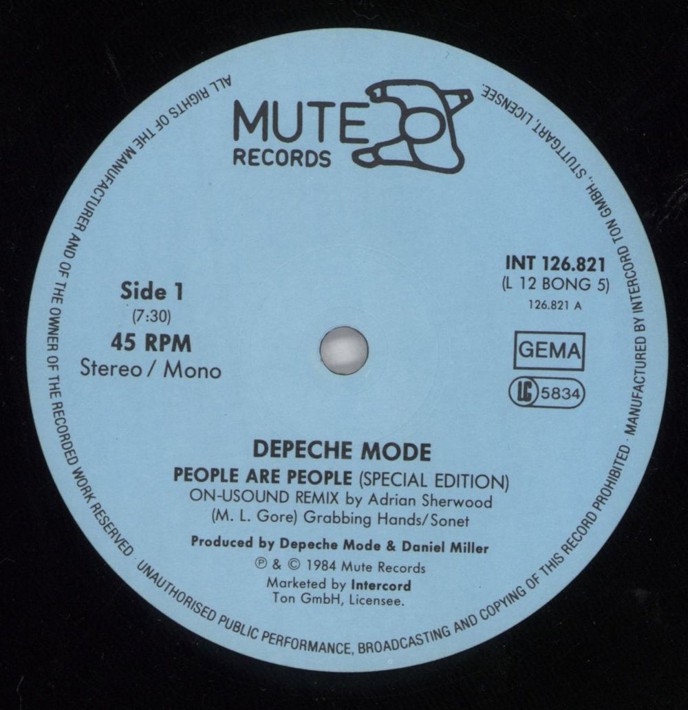 Depeche Mode People Are People German 12" vinyl single (12 inch record / Maxi-single) DEP12PE342380