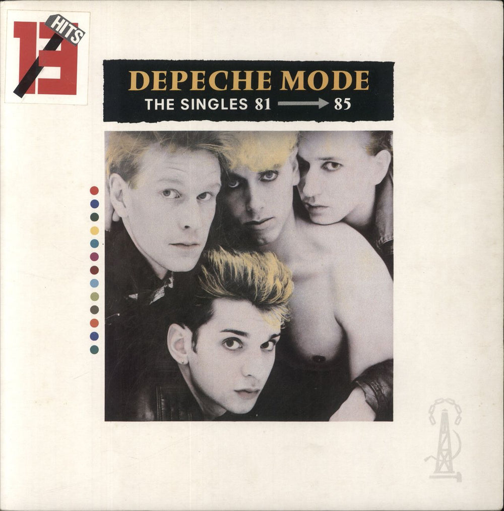 Depeche Mode The Singles 81-85 - Stickered Sleeve - EX UK vinyl LP album (LP record) MUTEL1